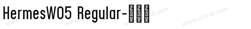 HermesW05 Regular字体转换